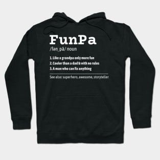 FunPa Like a Grandpa Only More Fun Superhero Definition Hoodie